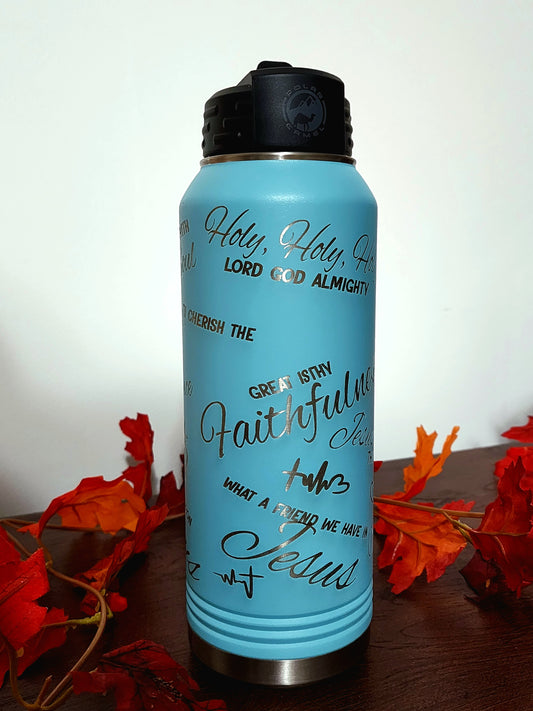 Hymn Engraved 32 oz. Water Bottle
