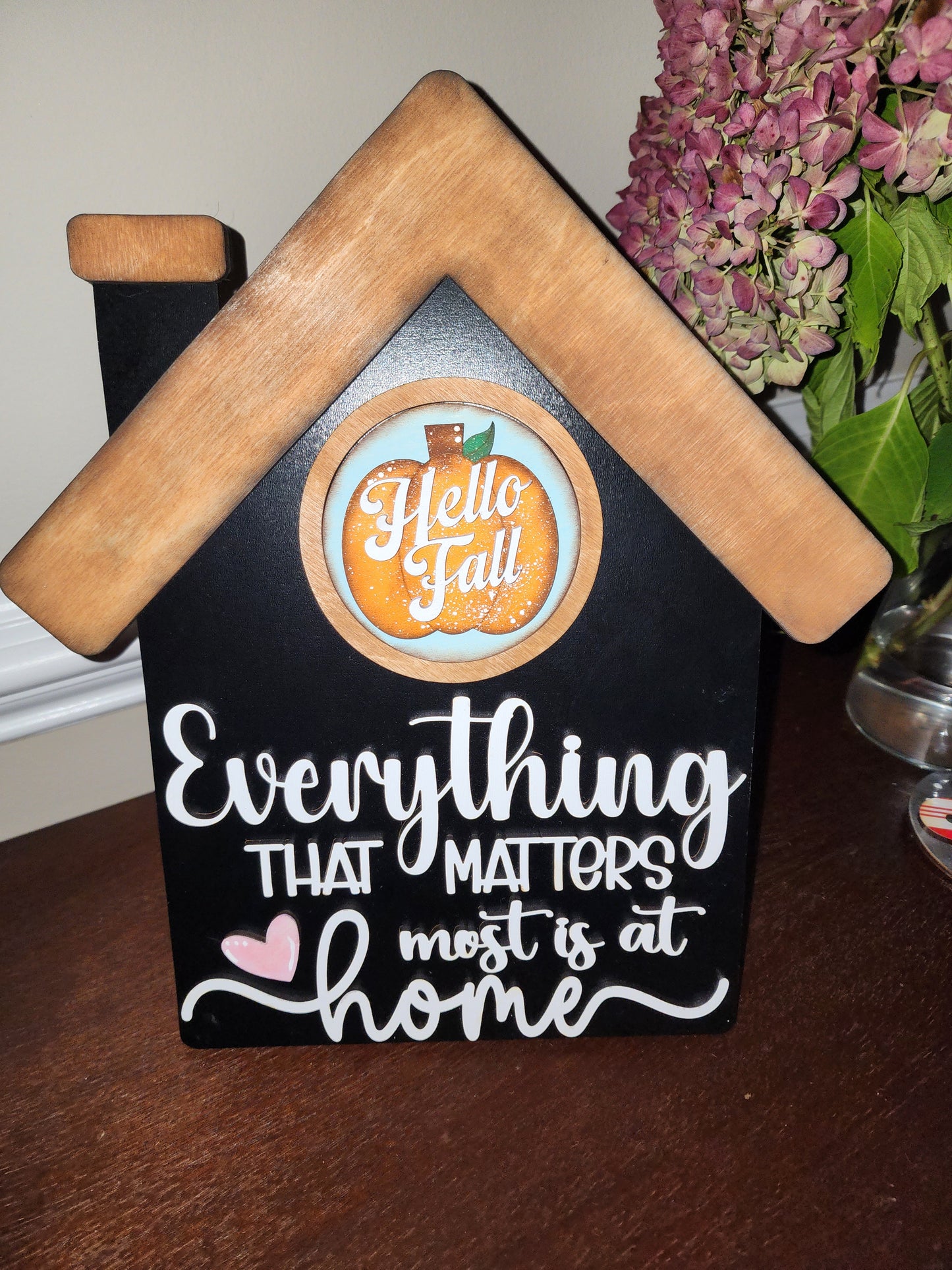 Everything That Matters Is at Home | Handmade Interchangeable Farmhouse Sign