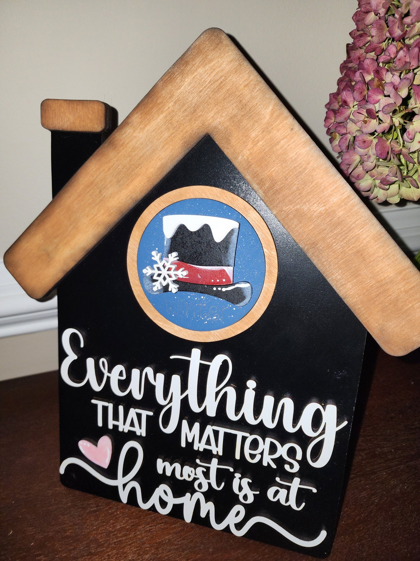 Everything That Matters Is at Home | Handmade Interchangeable Farmhouse Sign