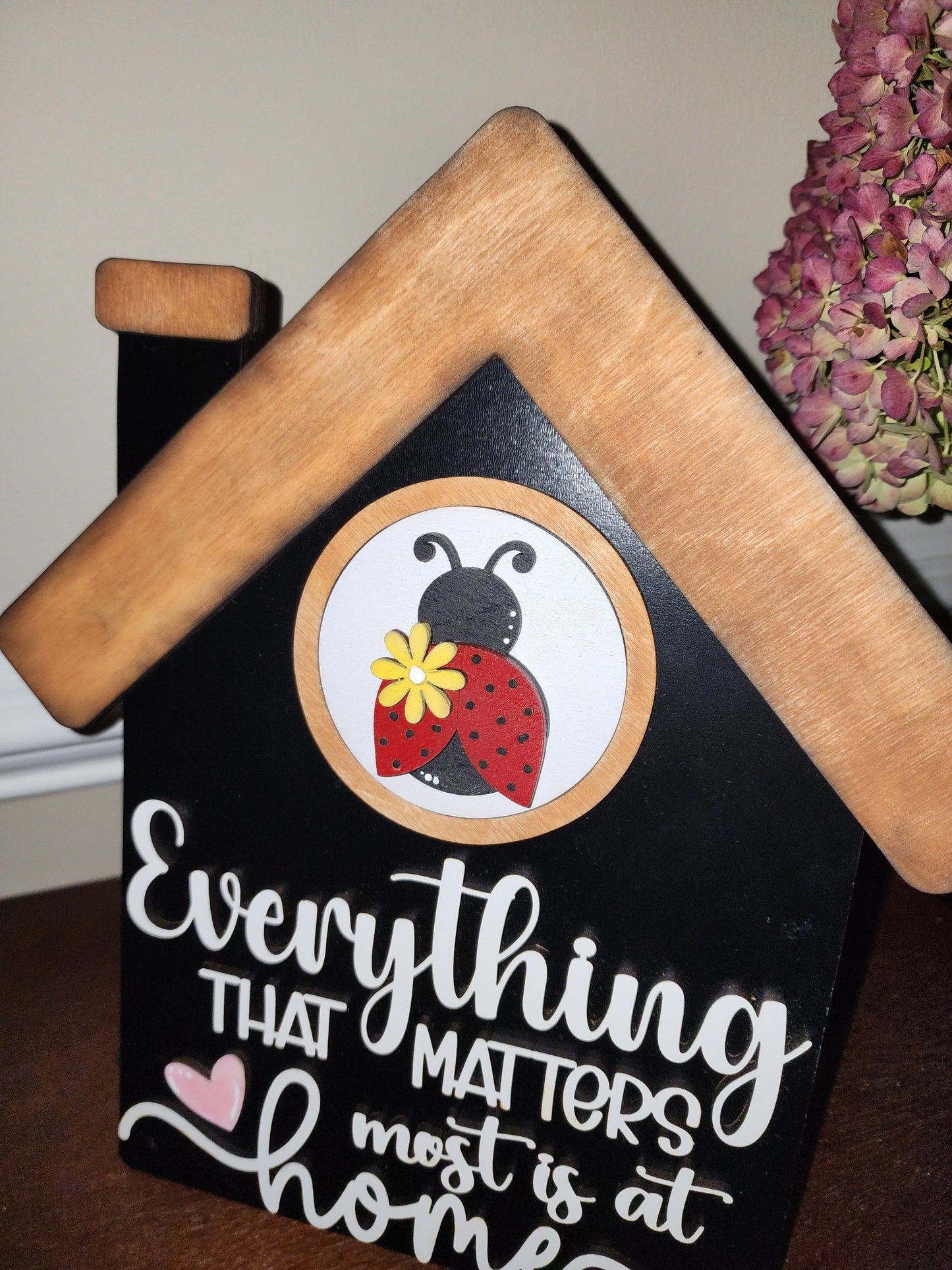 Everything That Matters Is at Home | Handmade Interchangeable Farmhouse Sign