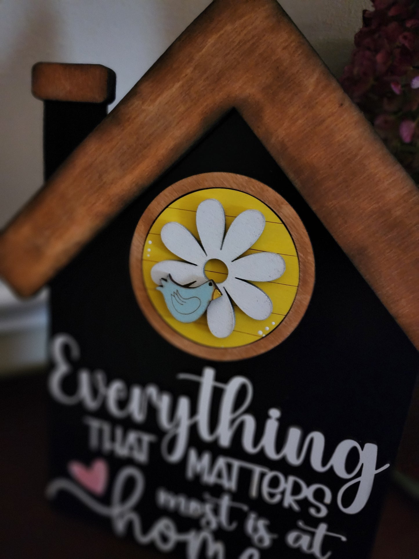 Everything That Matters Is at Home | Handmade Interchangeable Farmhouse Sign