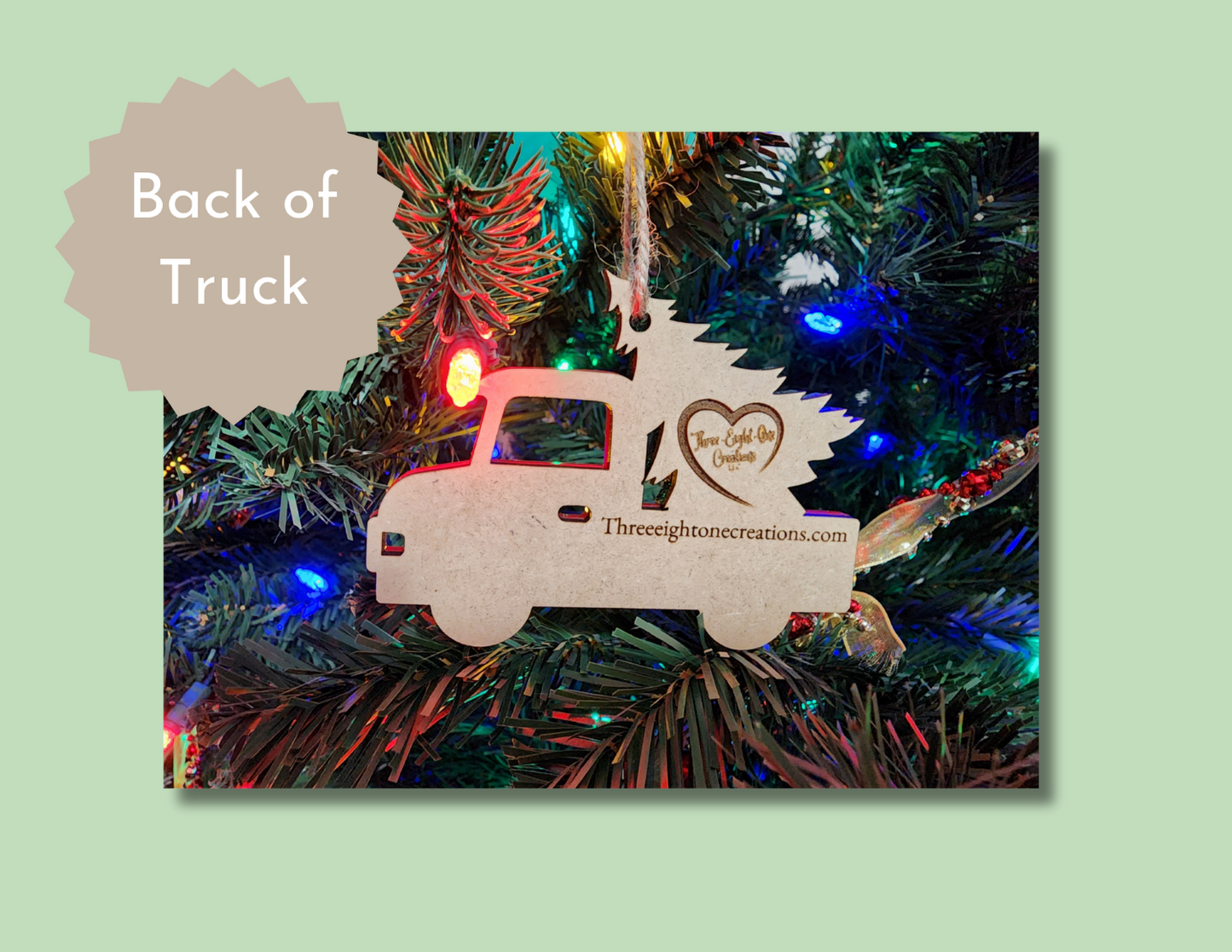Christmas Red Truck Ornament