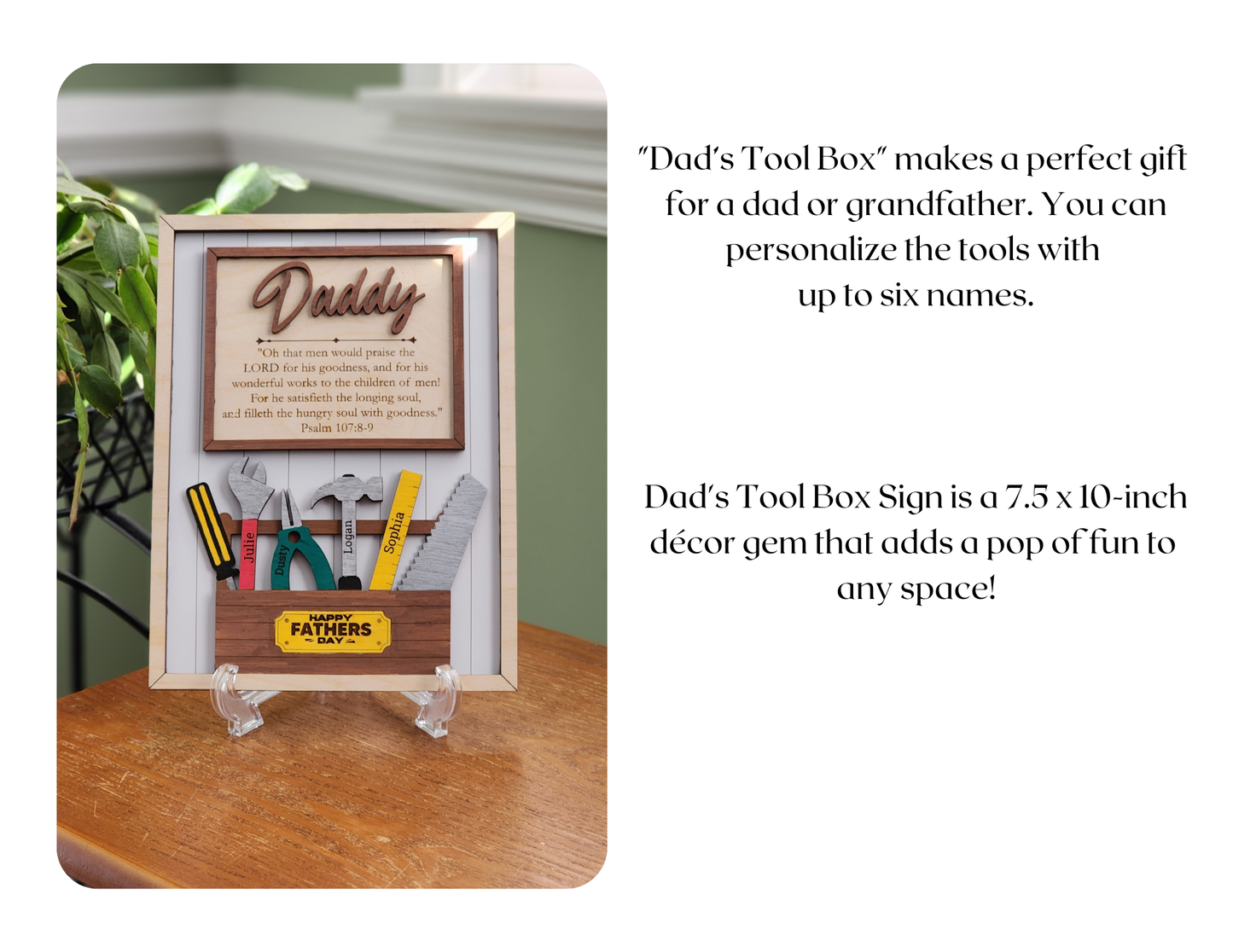 Dad's Tool Box Sign