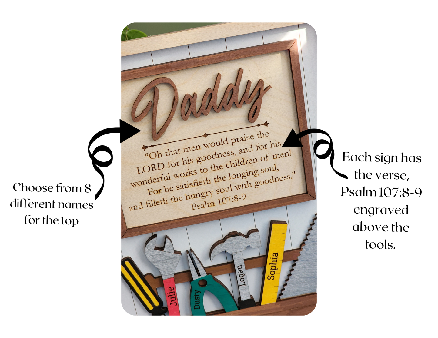 Dad's Tool Box Sign
