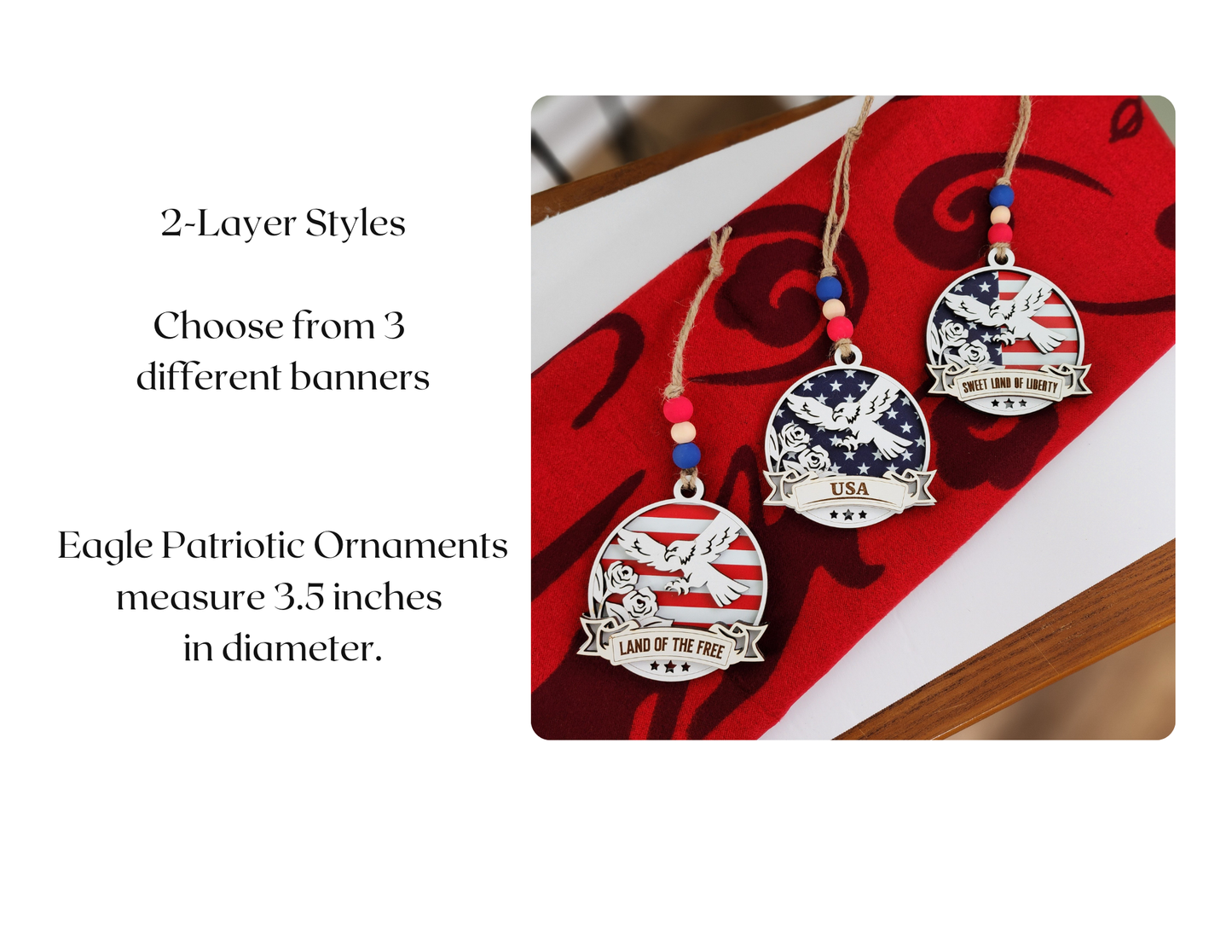 Patriotic Eagle Ornament