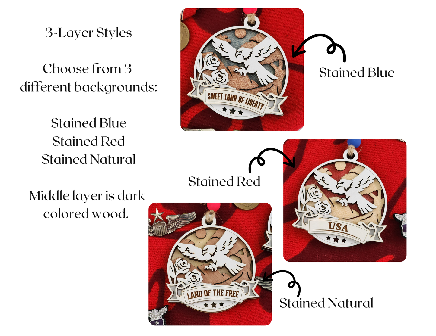 Patriotic Eagle Ornament