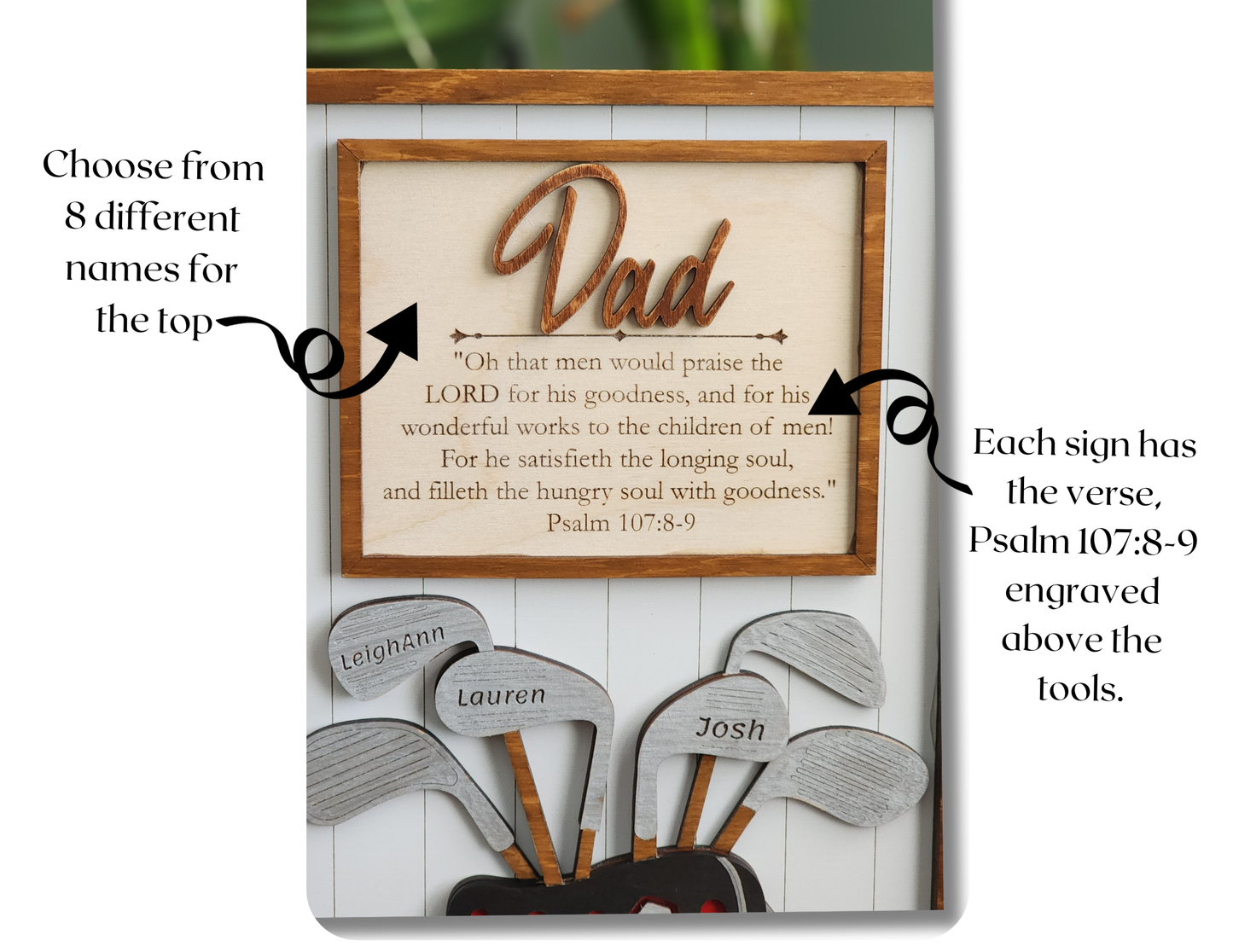 Golf Wooden Sign