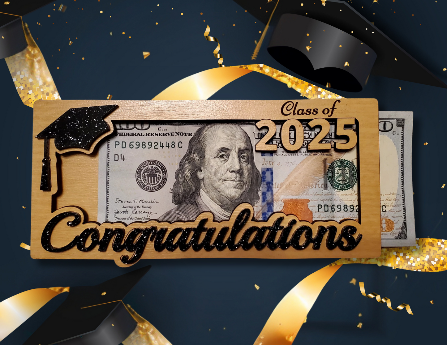 Personalized Graduation Cash Holder