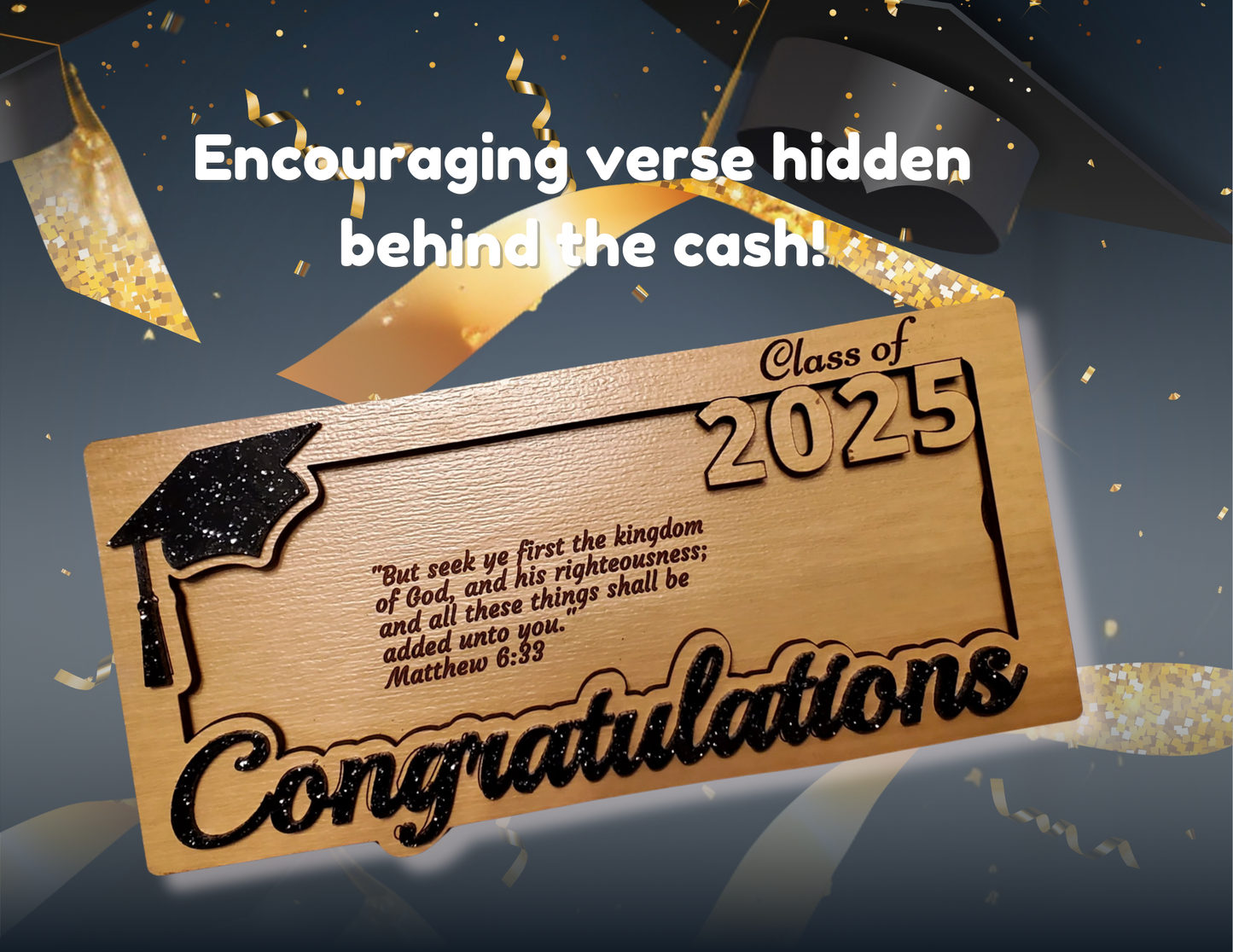 Personalized Graduation Cash Holder