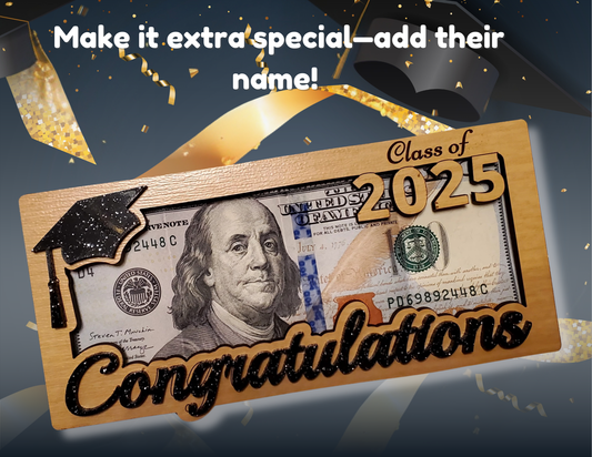Personalized Graduation Cash Holder