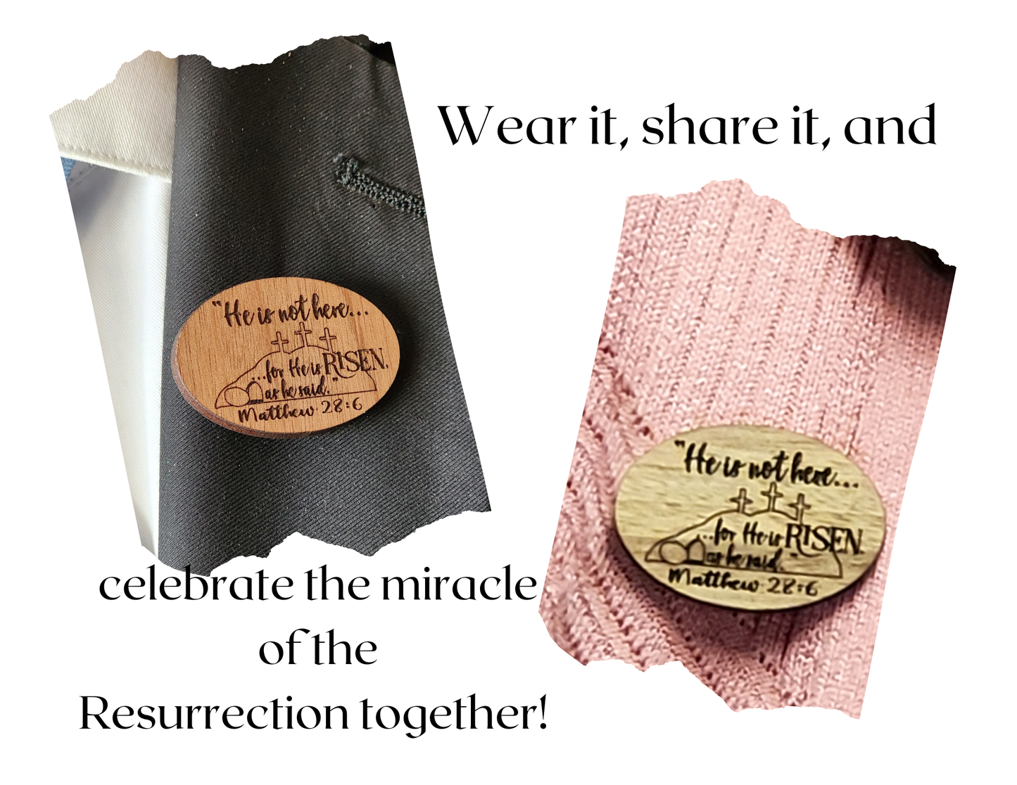 "He is Risen" Lapel Pin