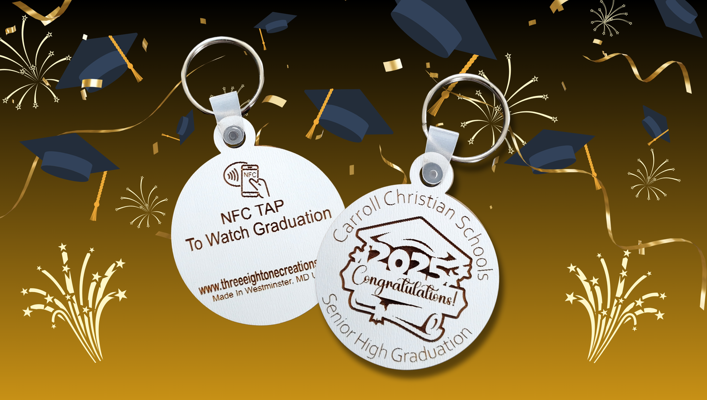 NFC Graduation Keepsake Keychain
