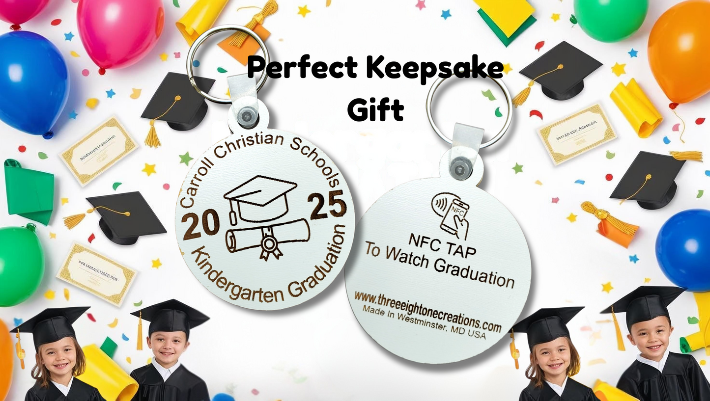NFC Graduation Keepsake Keychain