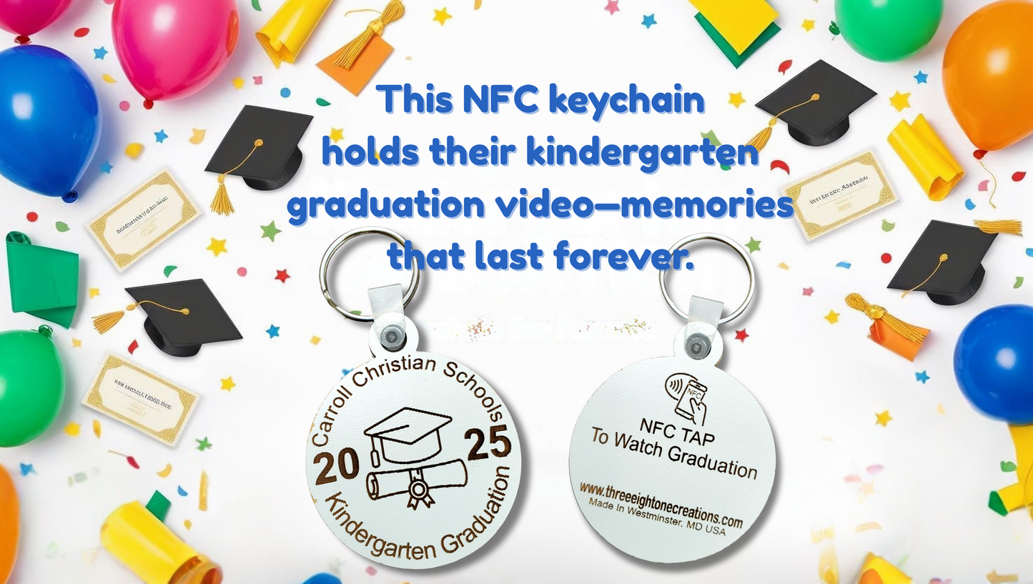 NFC Graduation Keepsake Keychain