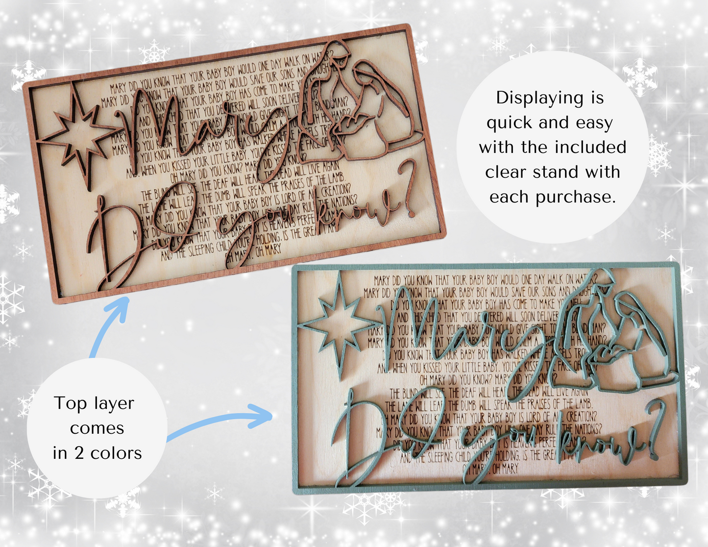 Mary Did You Know? - Christmas Carol Sign