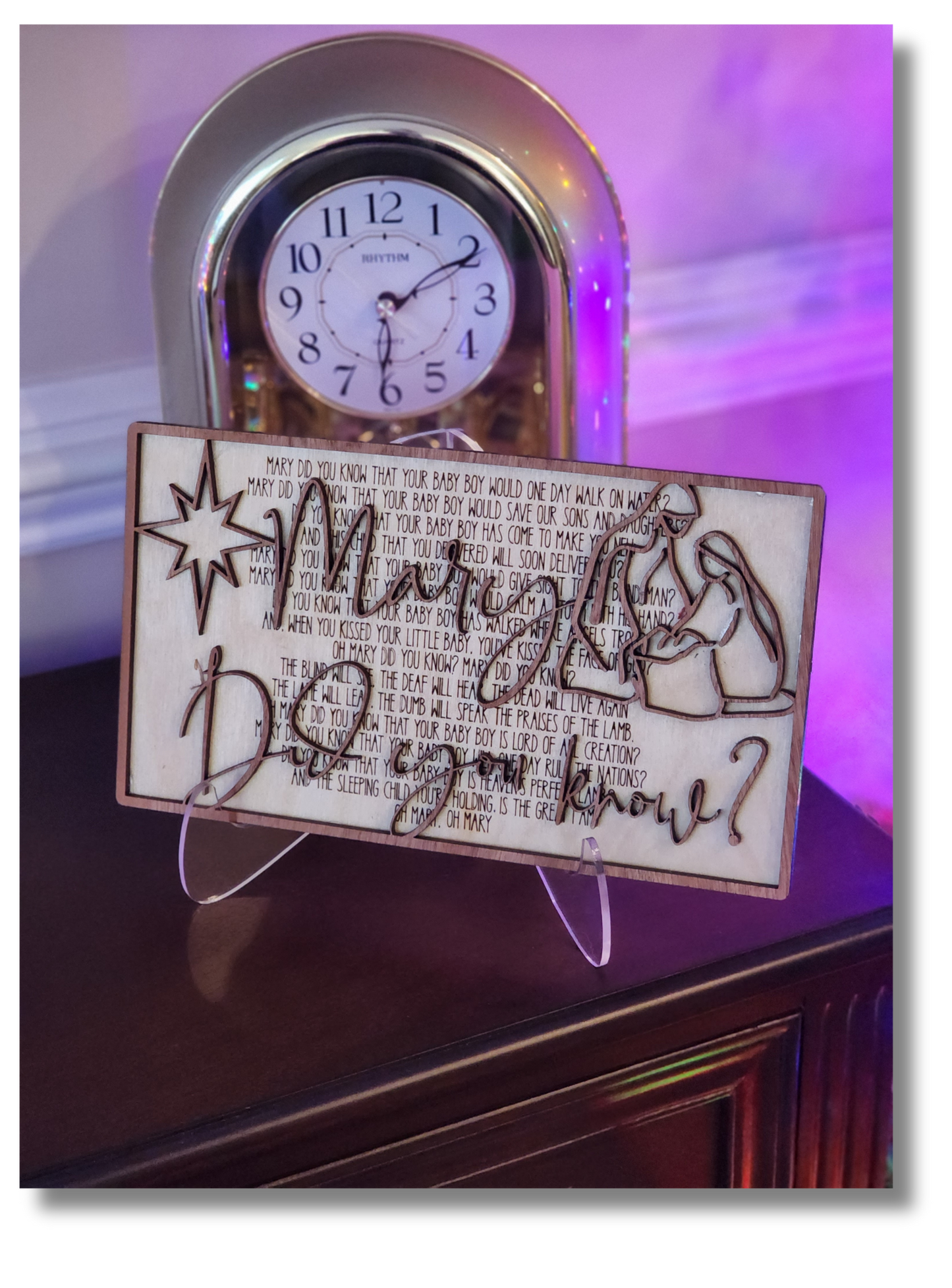 Mary Did You Know? - Christmas Carol Sign
