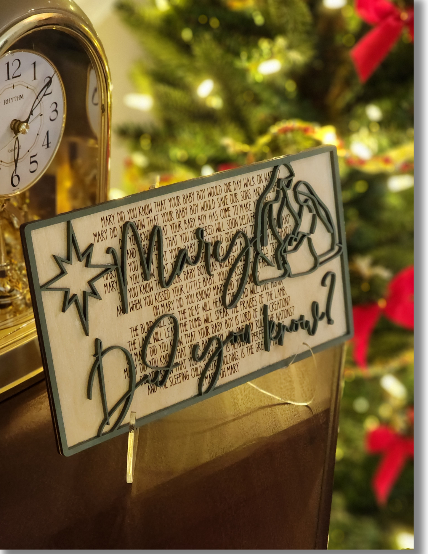 Mary Did You Know? - Christmas Carol Sign