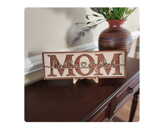 Customized Mothers Day Wooden Sign