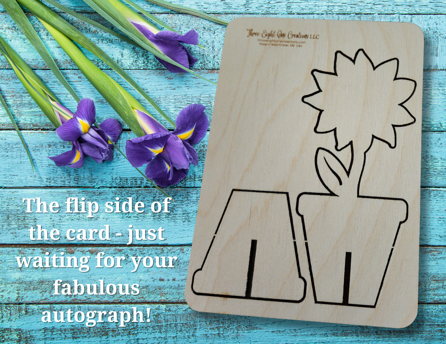 Mother's Day Wooden "Punch out" Card