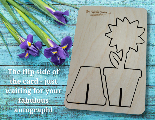 Mother's Day Wooden "Punch out" Card