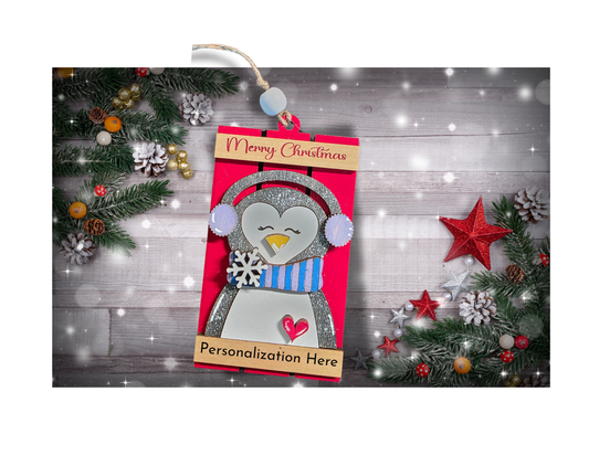 Personalized Christmas Gift Card Holder – Handmade Wooden Ornament