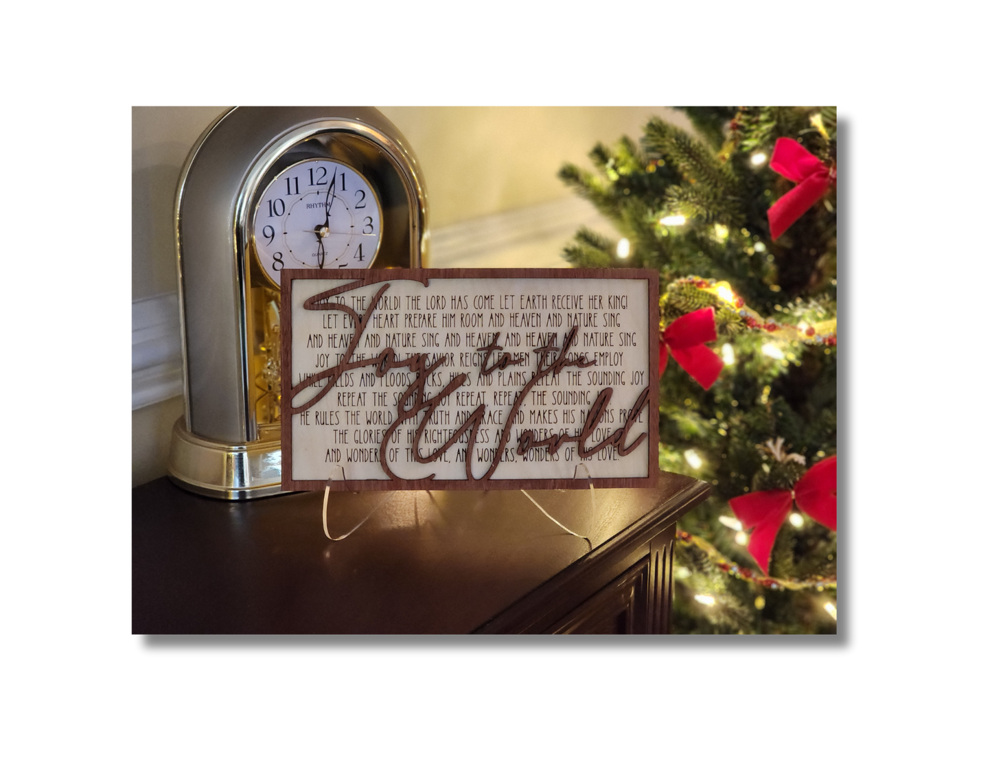 Joy to the World - Christmas Carol Sign