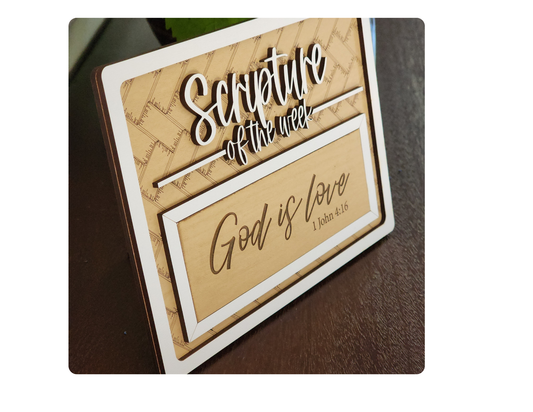 New Scripture of the Week Starter Set 13 KJV Bible Verses for Daily Encouragement