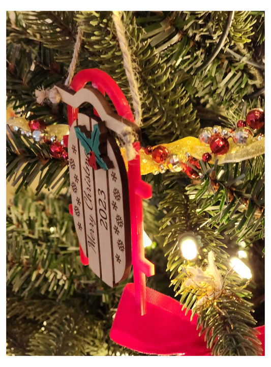 Christmas Sled Ornament