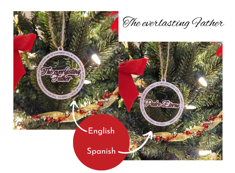 Names of Our Saviour Christmas Ornaments