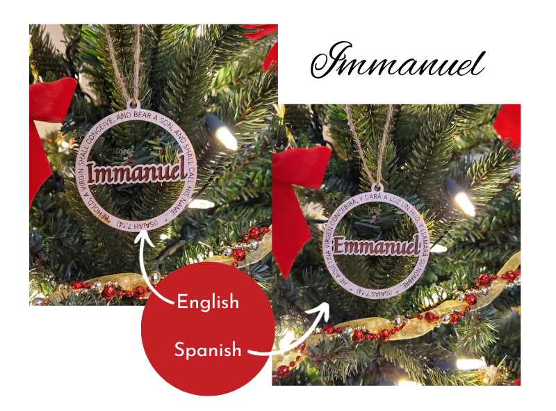 Names of Our Saviour Christmas Ornaments