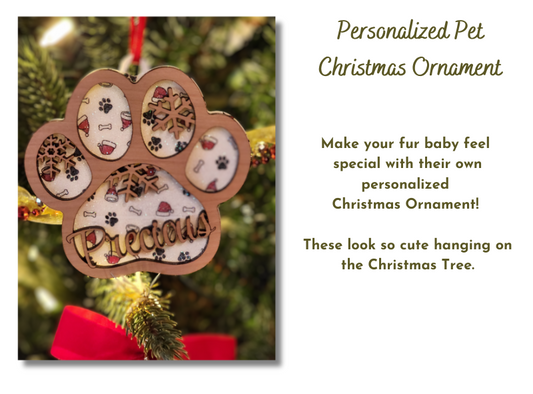 Personalized Pet Christmas Ornament