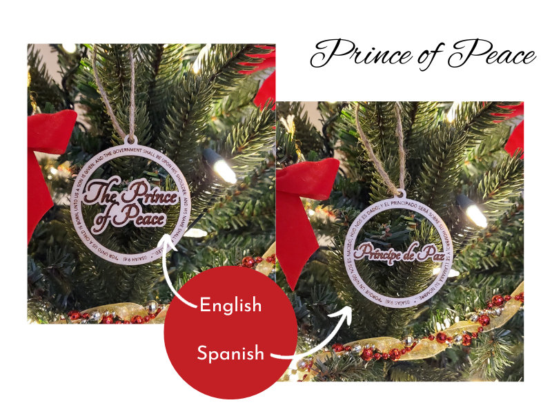 Names of Our Saviour Christmas Ornaments