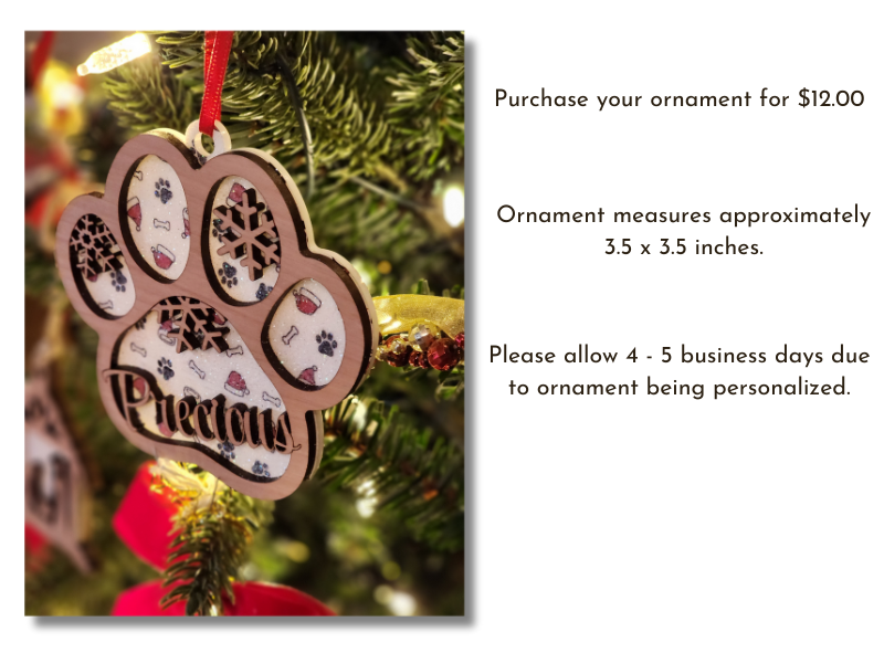 Personalized Pet Christmas Ornament