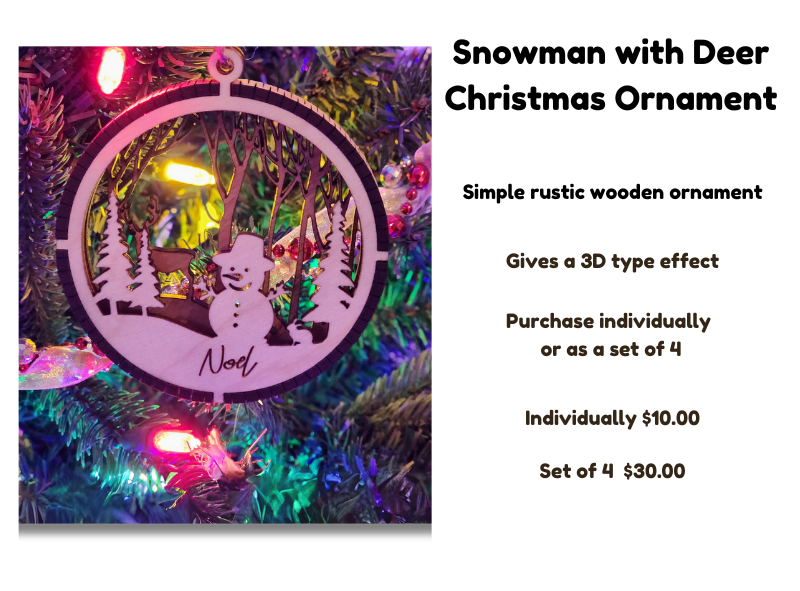 Winter Scene Ornaments