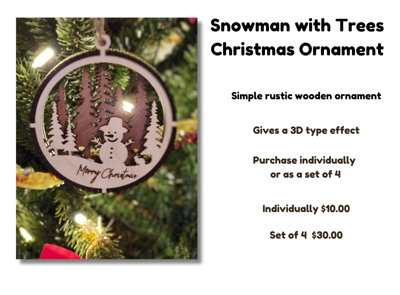 Winter Scene Ornaments