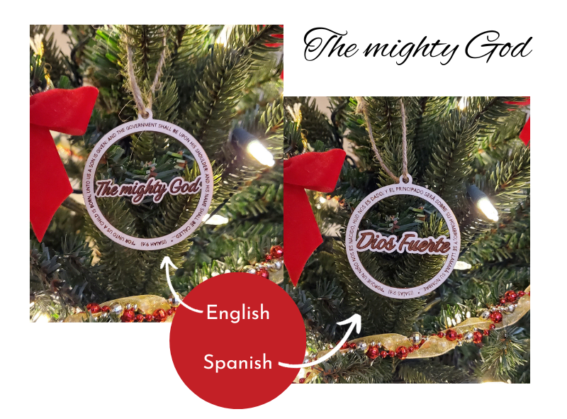 Names of Our Saviour Christmas Ornaments