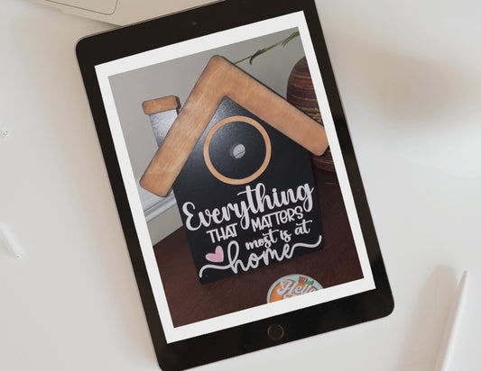 Everything That Matters Is at Home | Handmade Interchangeable Farmhouse Sign