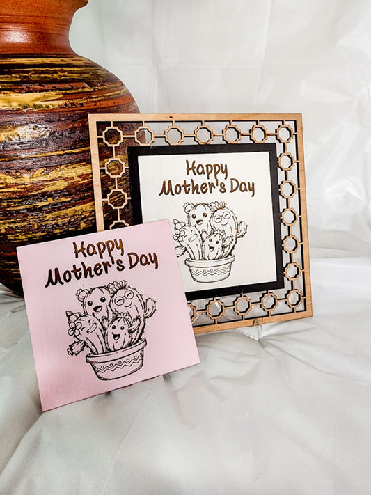 Mother's Day Cactus Family Insert