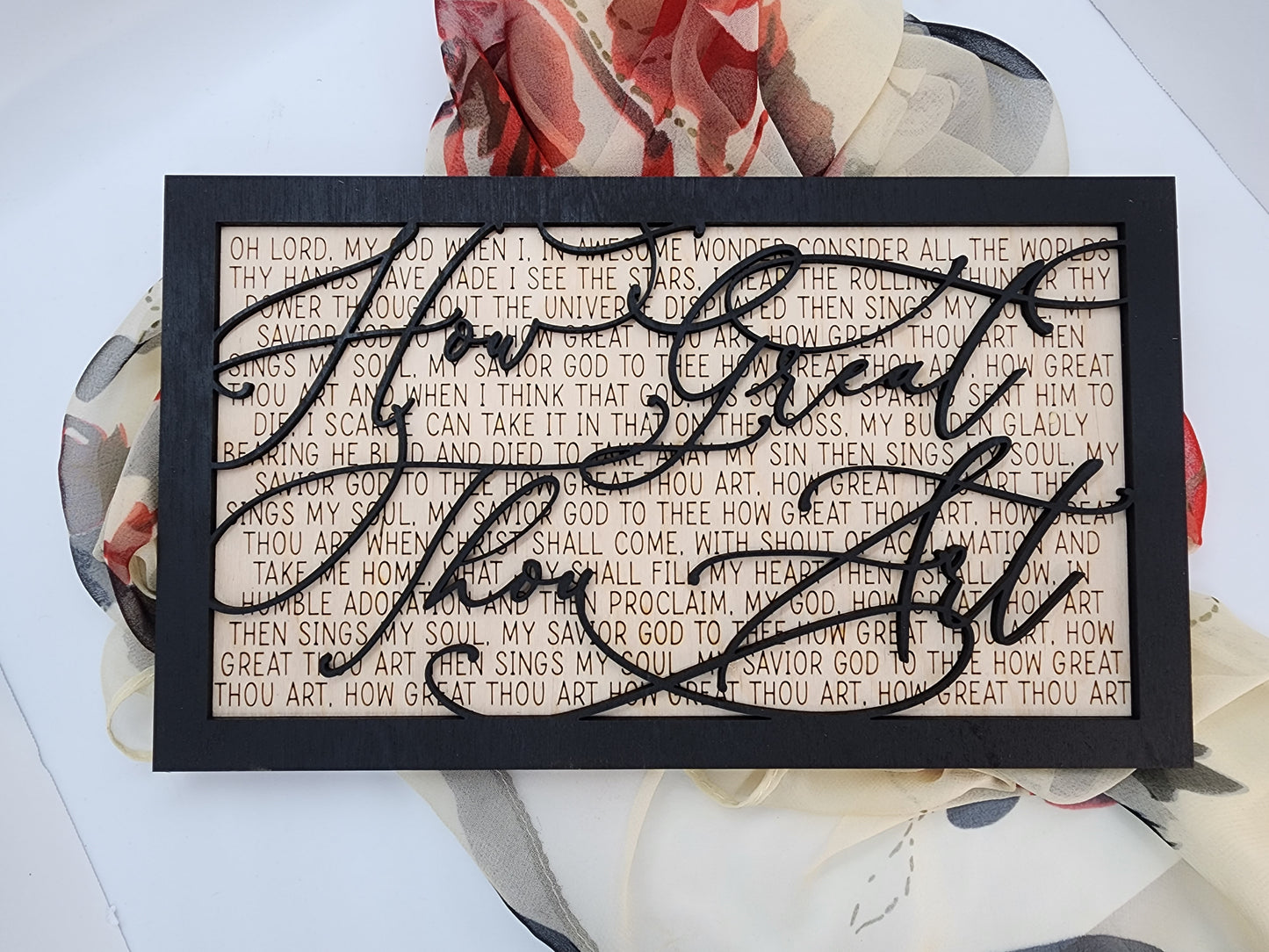 How Great Thou Art Wooden Sign
