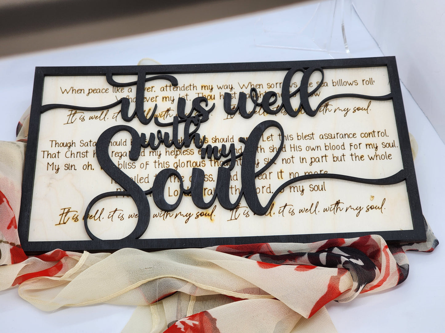 It Is Well With My Soul Wooden Sign