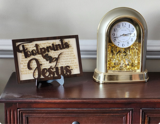 Footprints of Jesus – Inspirational Christian Faith Décor