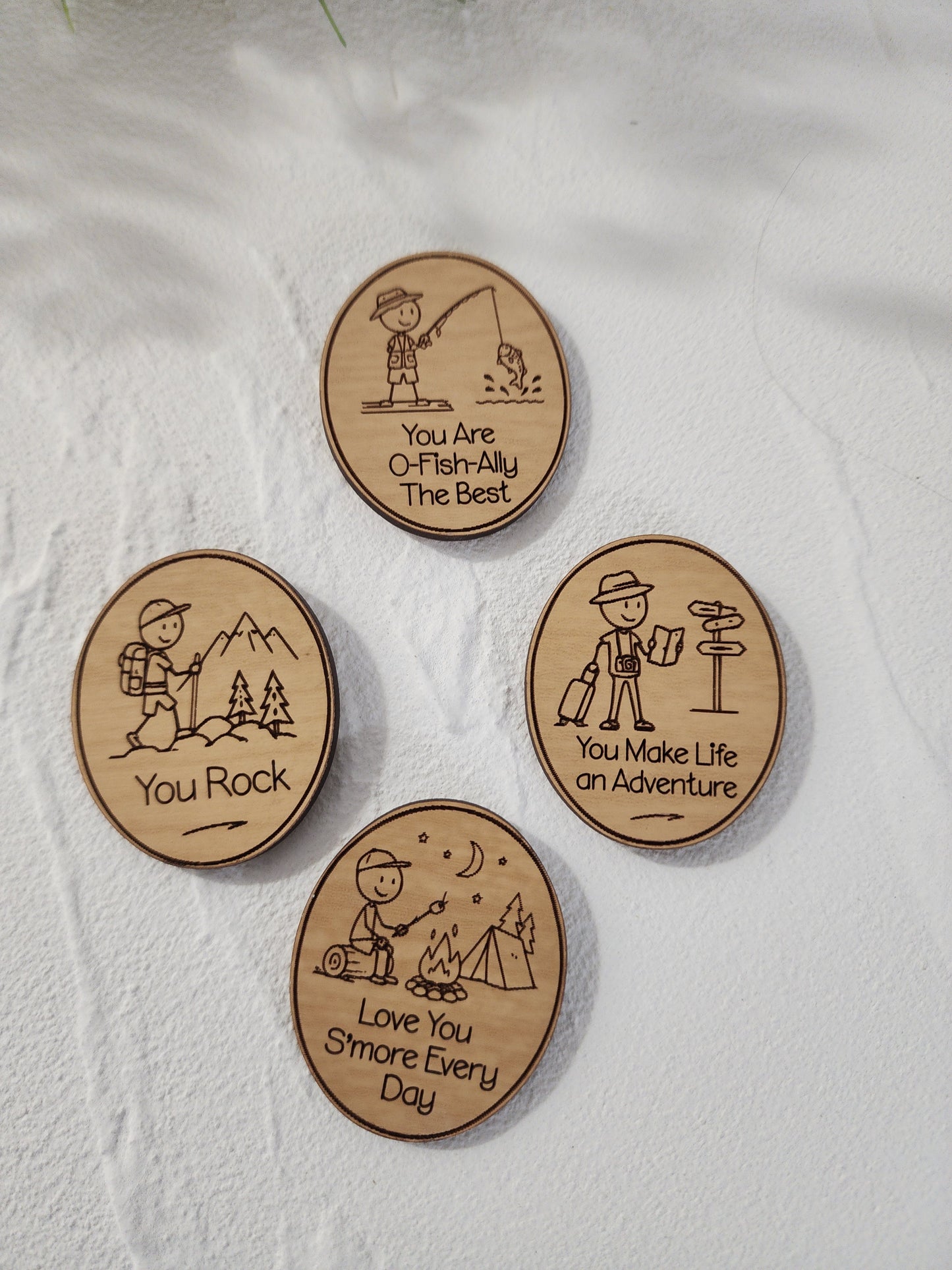 Dad Joke Magnets – Funny Laser Engraved Wooden Magnets