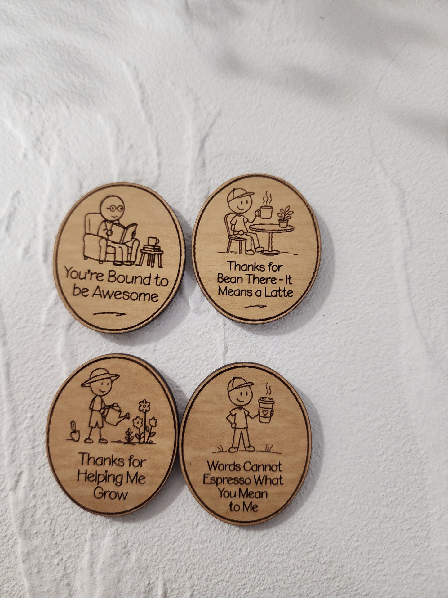 Dad Joke Magnets – Funny Laser Engraved Wooden Magnets