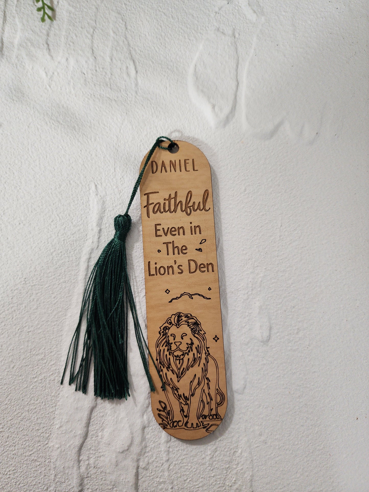 Men of the Bible Laser Engraved Wood Bookmark