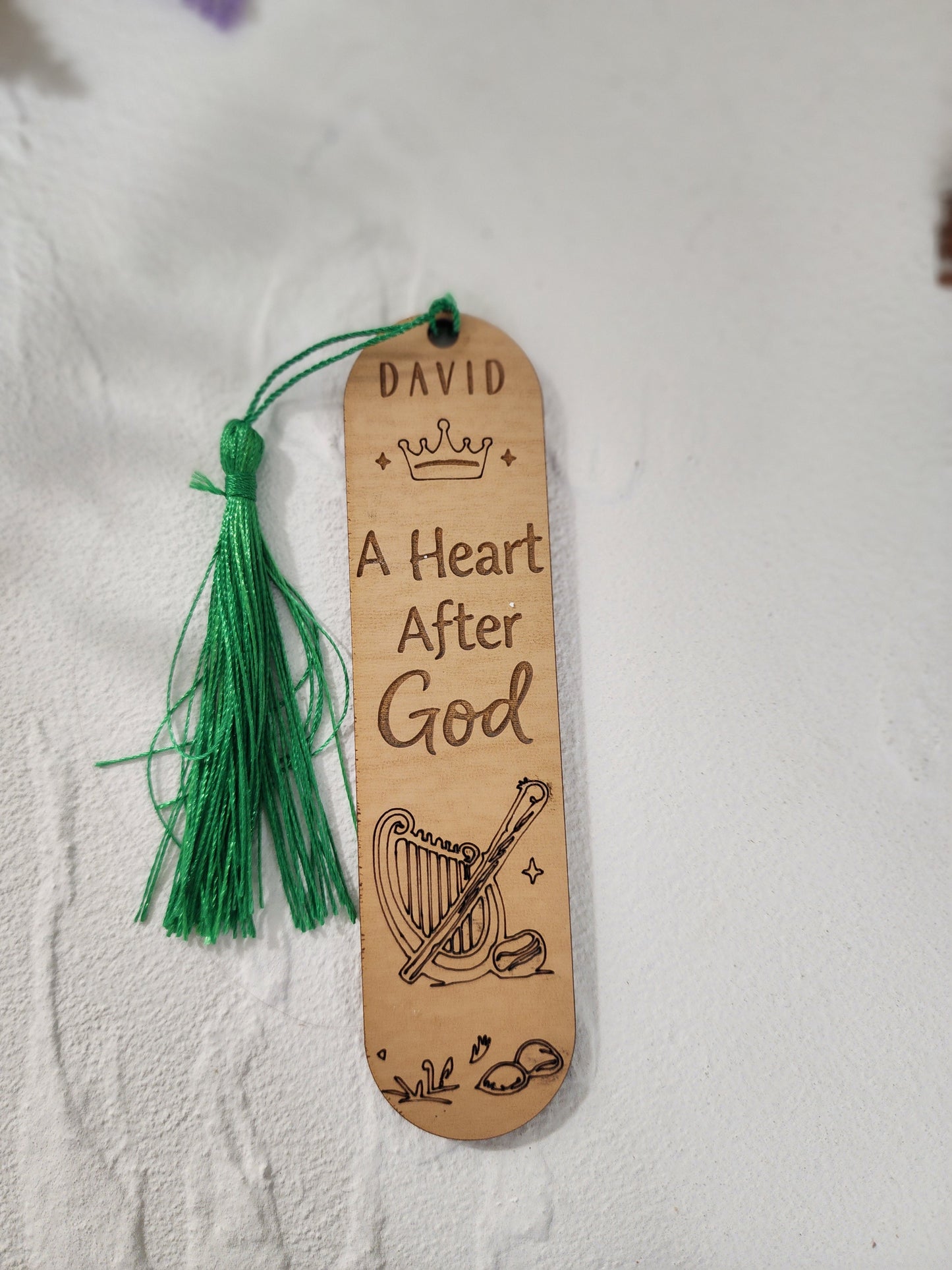 Men of the Bible Laser Engraved Wood Bookmark