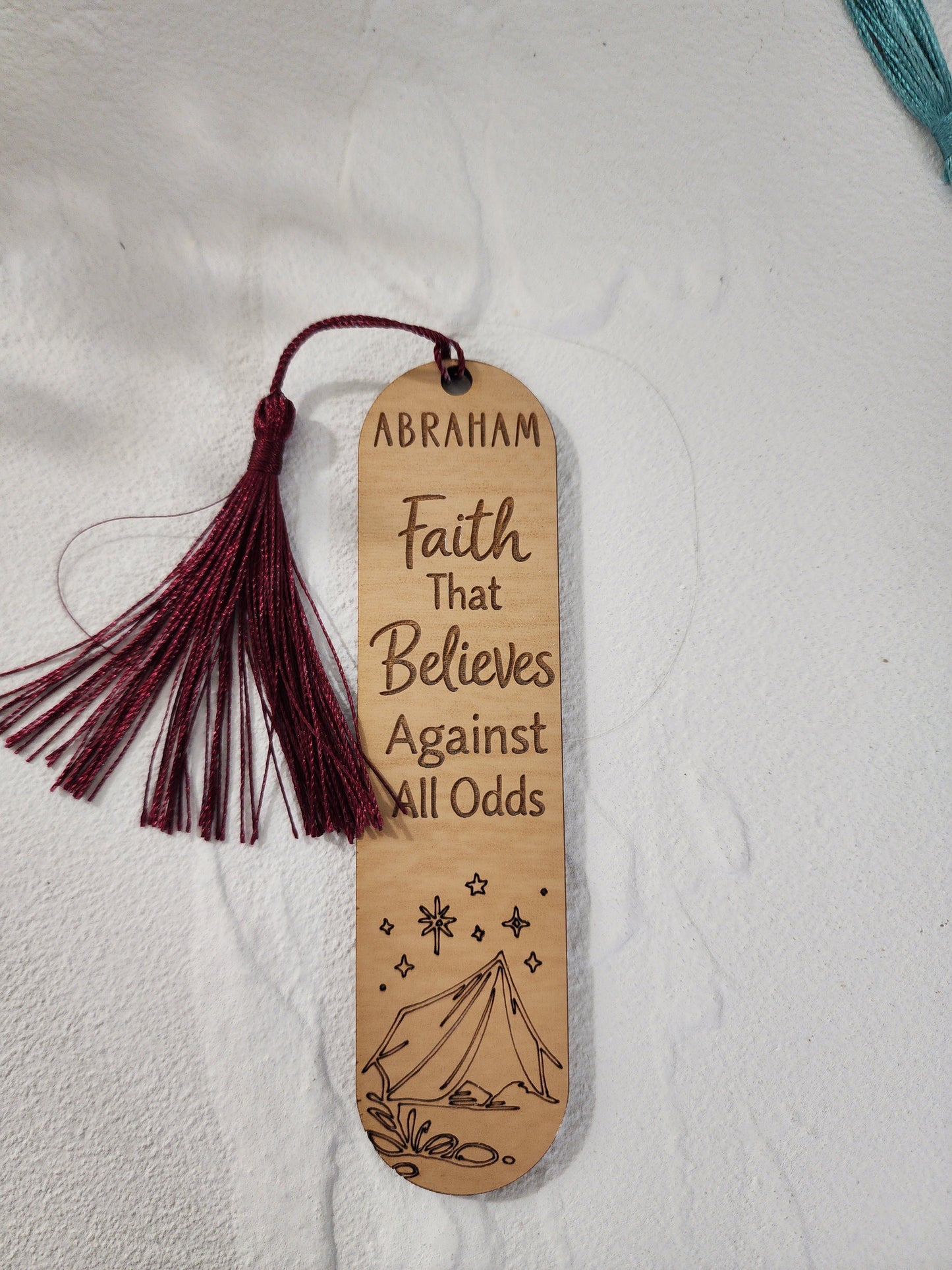 Men of the Bible Laser Engraved Wood Bookmark