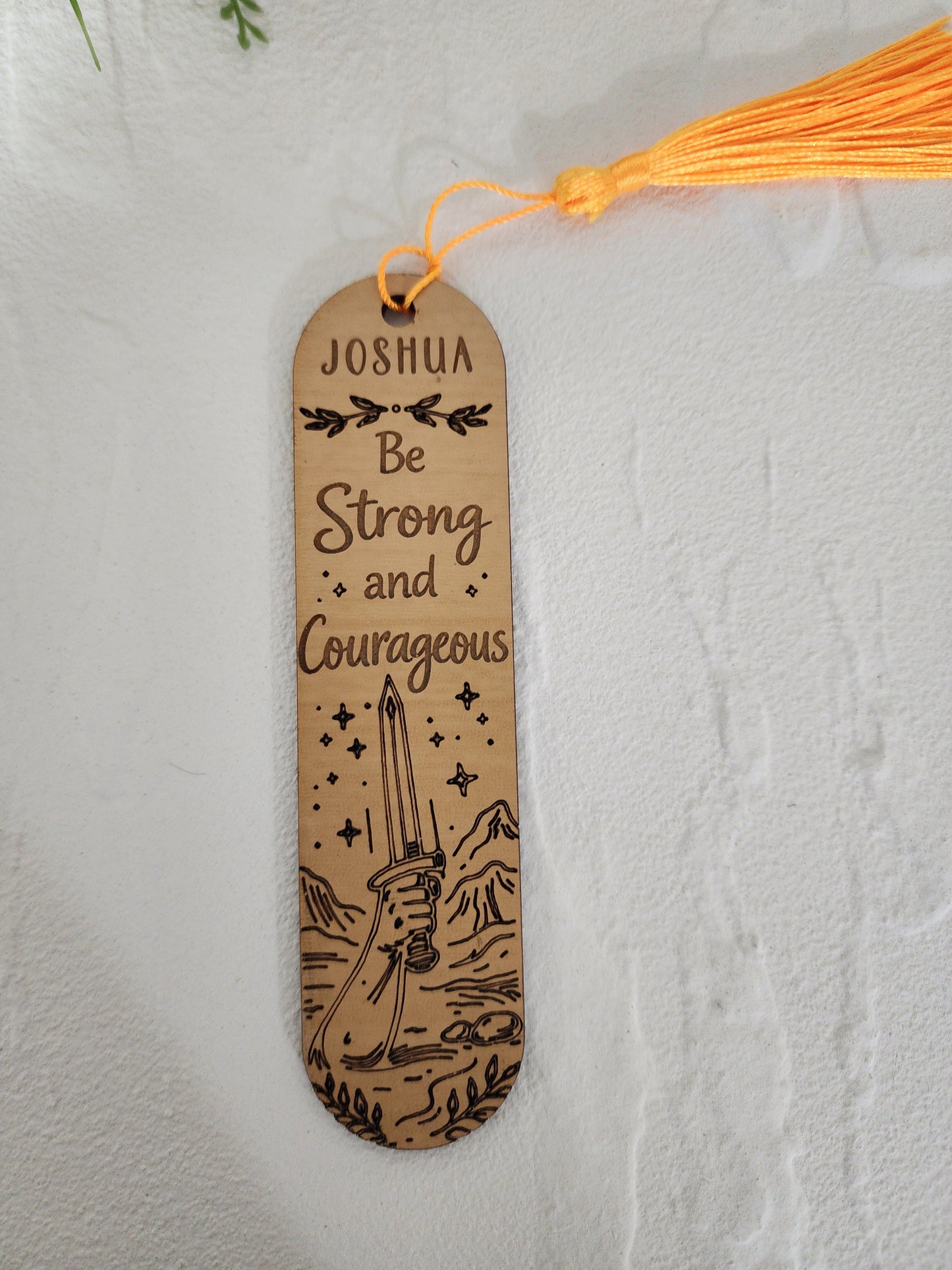 Men of the Bible Laser Engraved Wood Bookmark