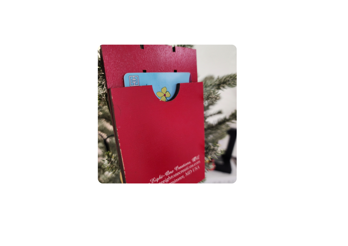 Best Teacher Ever Gift Card Holder Ornament