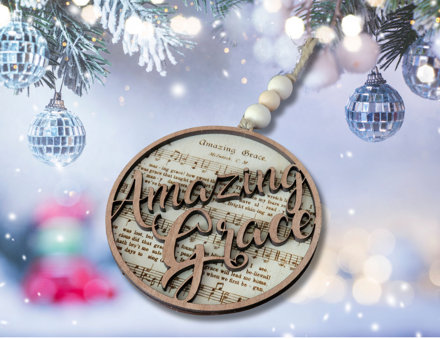 Amazing Grace Christmas Ornament