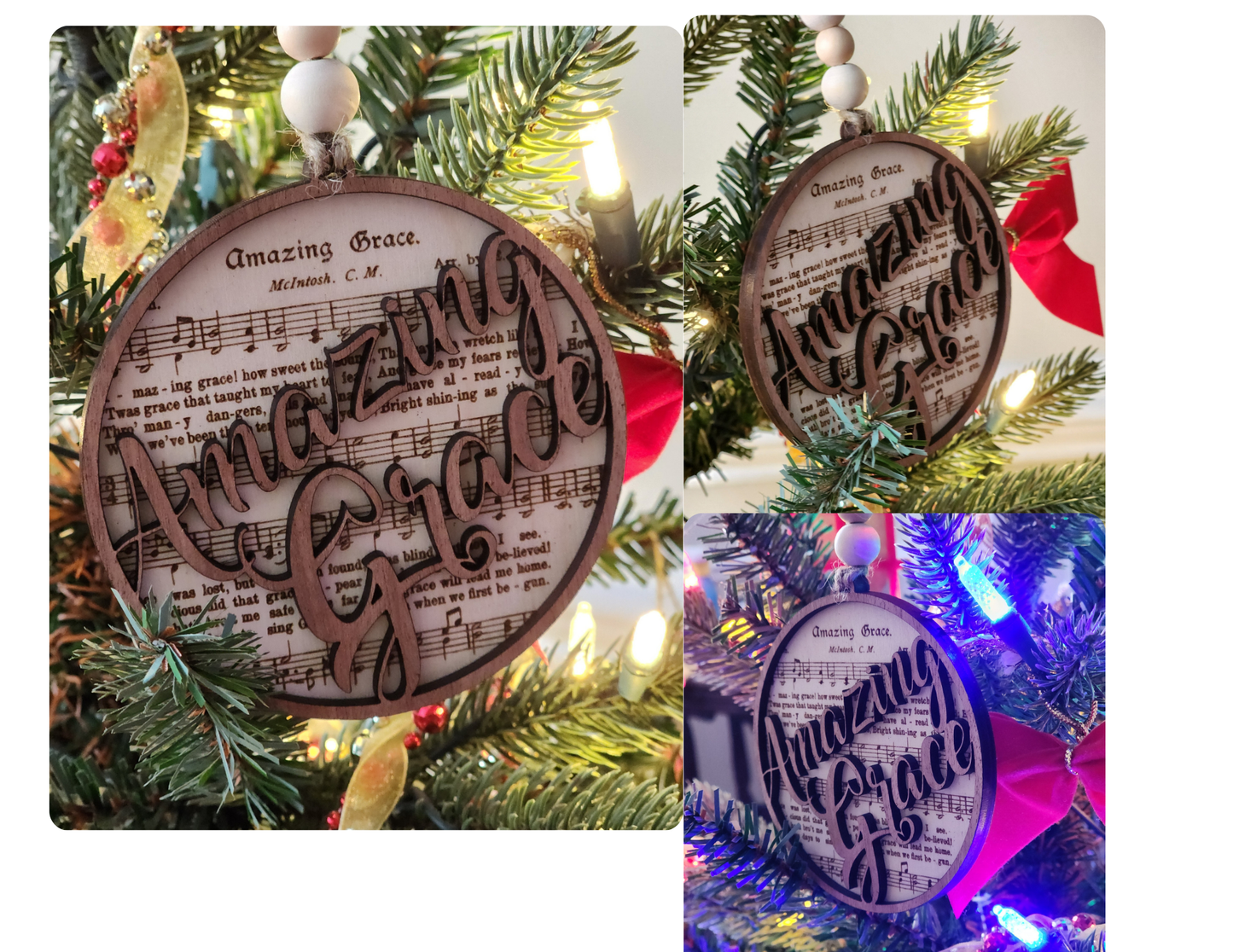 Amazing Grace Christmas Ornament